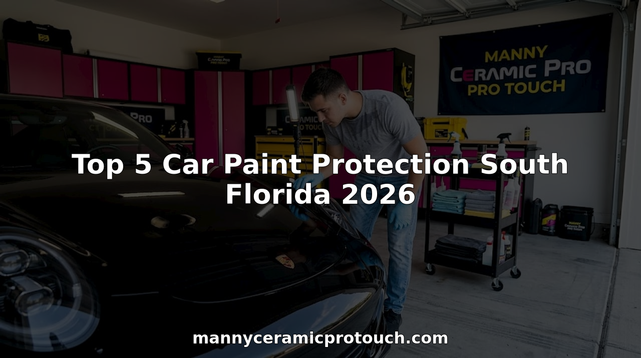 Technician inspects glossy black luxury car hood