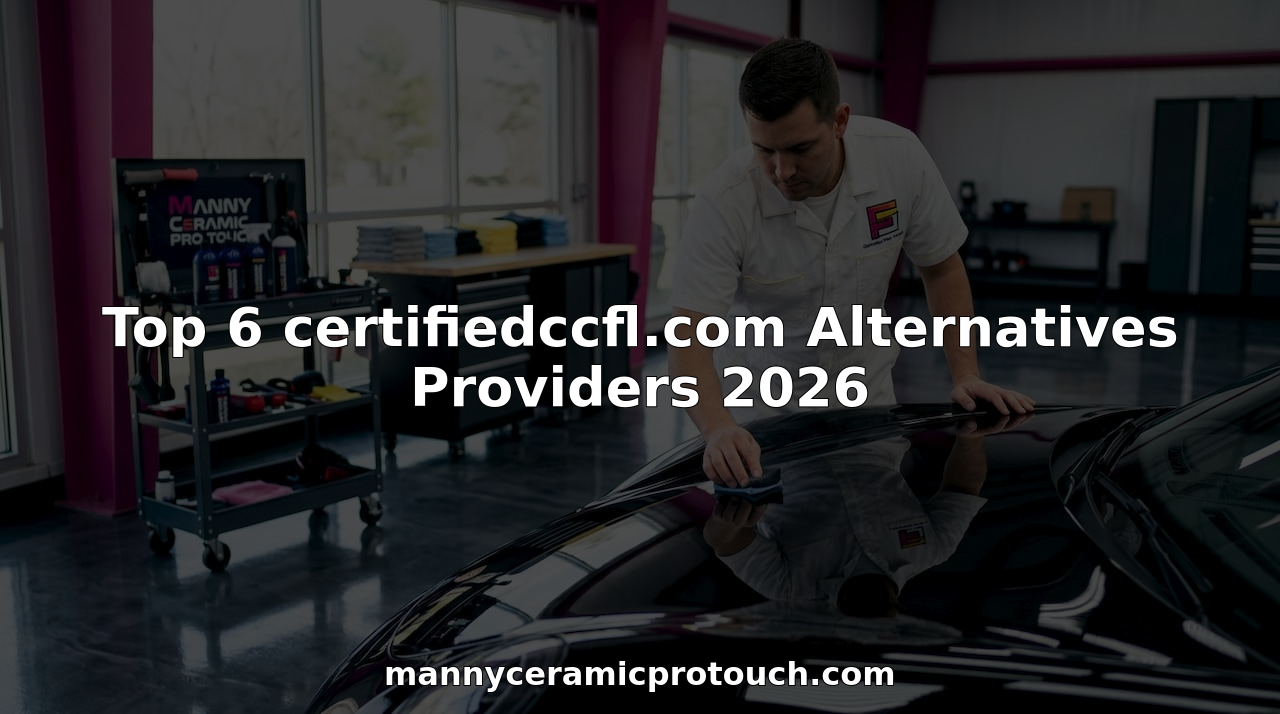 Technician applying ceramic coating to luxury car hood