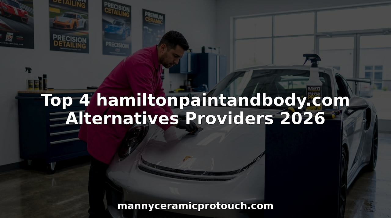 Technician applying paint protection film on sports car hood